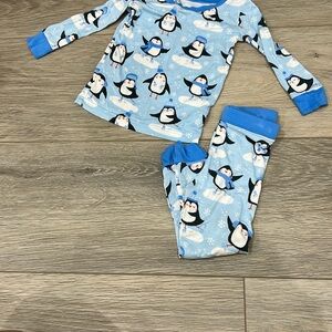 Little Sleepies Blue Penguin Pajamas